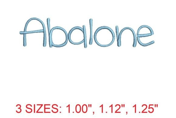 Abalone Font: A Sophisticated Touch for Embroidery