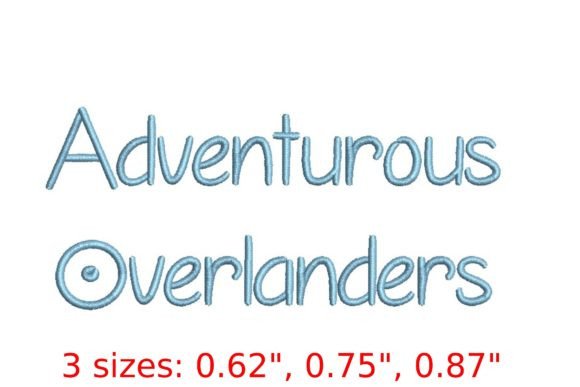Adventurous Overlanders: A Bold Embroidery Choice