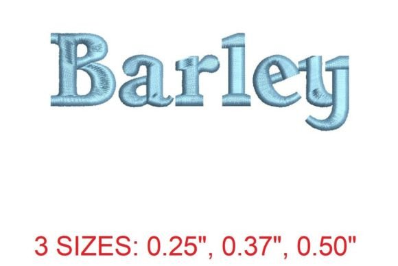 Barley Embroidery Font: A Refined Choice for Your Next Project