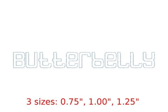 Butterbelly Bean Stitch Outline Font Review