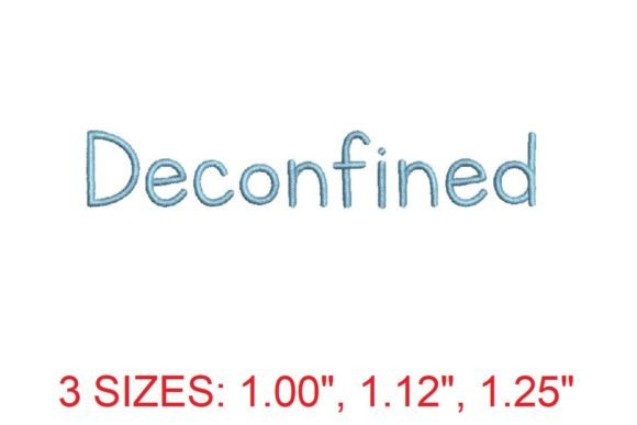 Deconfined Font: A Versatile Embroidery Choice
