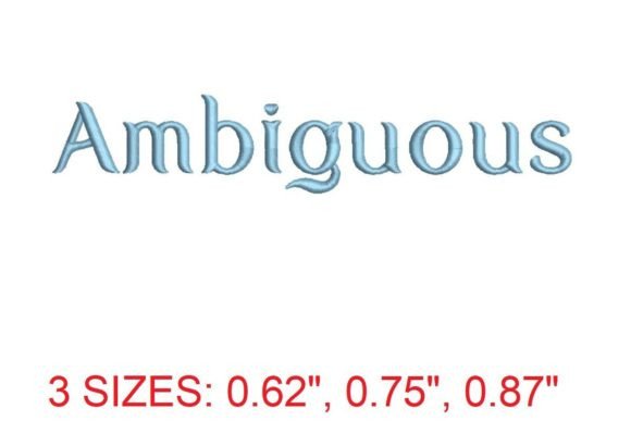 Elegance in Every Stitch: Ambiguous Embroidery Font