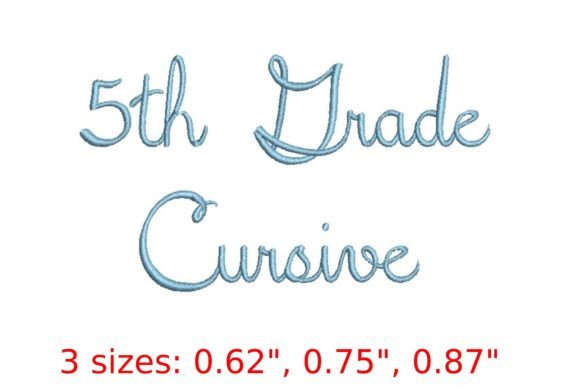 Elegance Meets Childhood: 5th Grade Cursive