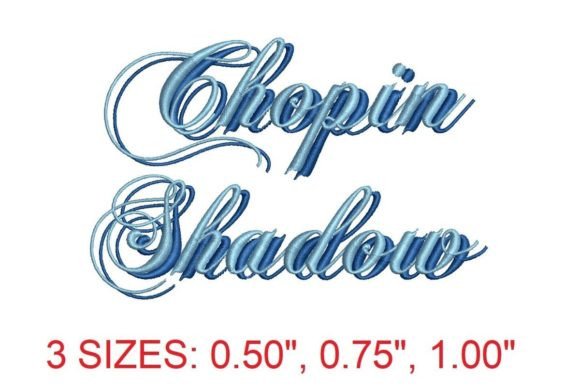 Elegant Chopin Shadow Embroidery Font Review
