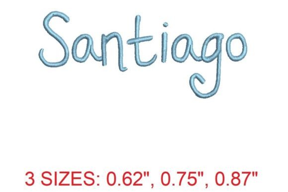 Explore the Elegance of Santiago Embroidery Font