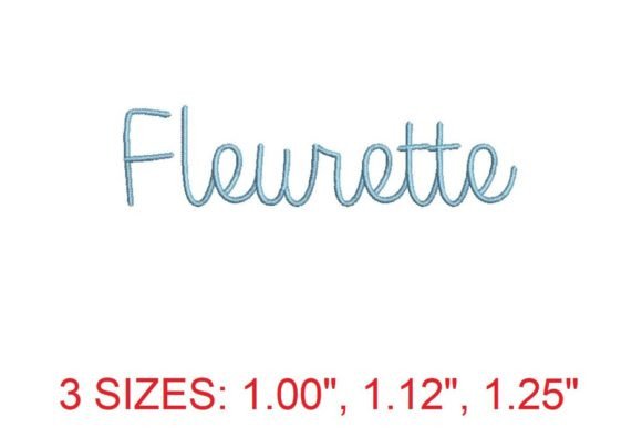 Fleurette Embroidery Font: Elegance in Every Stitch