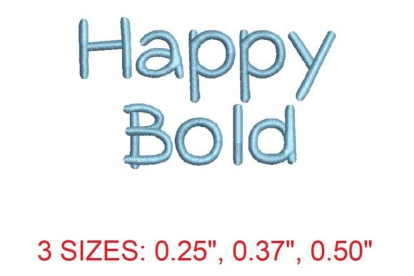 Happy Bold Embroidery Font: A Vibrant Choice