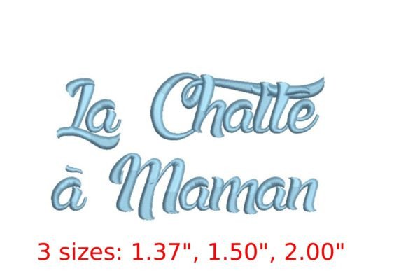 La Chatte a Maman Font: A Delicate Embroidery Choice