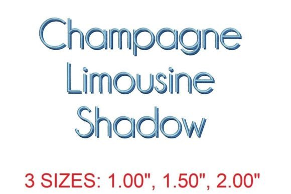 Luxurious Champagne Limousine Shadow Embroidery