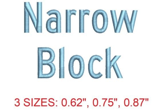 Narrow Block Embroidery Font: A Modern Holiday Essential