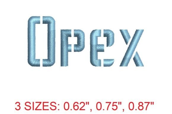 Opex Embroidery Font: A Modern Touch for Seasonal Projects