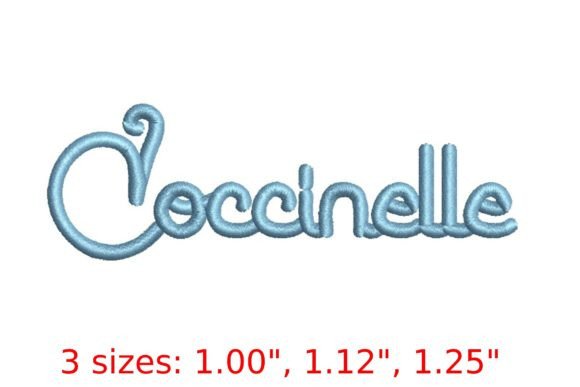 Review: Coccinelle Script Embroidery Font