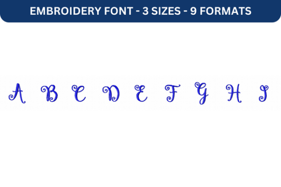 Review of Lettres Douces Font Upper a to I