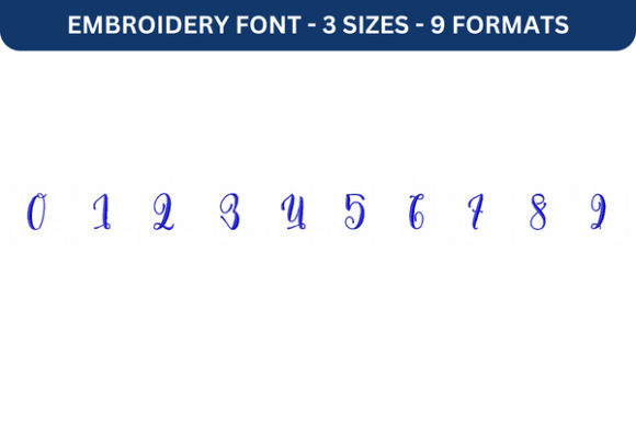 Review of Melany Script Font Number 0 to 9