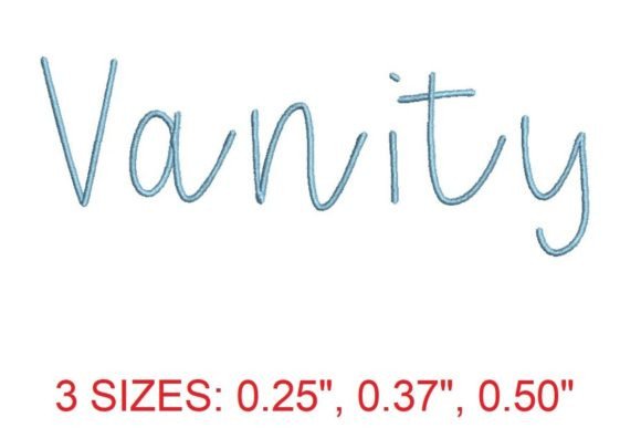 Review: Vanity Embroidery Font for Holiday Projects