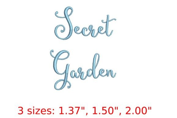Secret Garden Embroidery Font: A Whimsical Choice