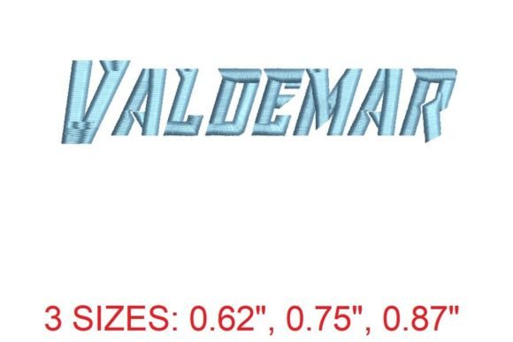 Valdemar Embroidery Font: A Touch of Elegance