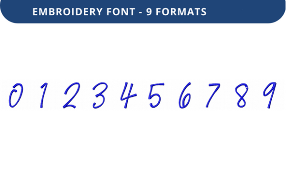 Victorina Font 0 to 9: A Charming Embroidery Choice