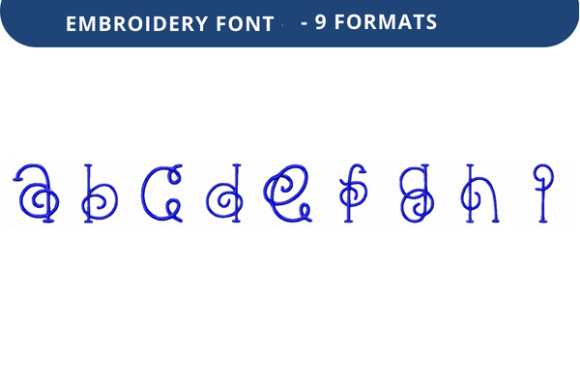 Vine Nouveau Font: A Charming Embroidery Choice