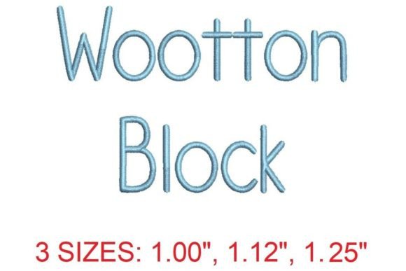 Wootton Block: A Bold Embroidery Font for Sweaters